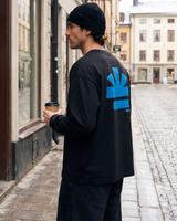 Icon Longsleeve zwart / blauw
