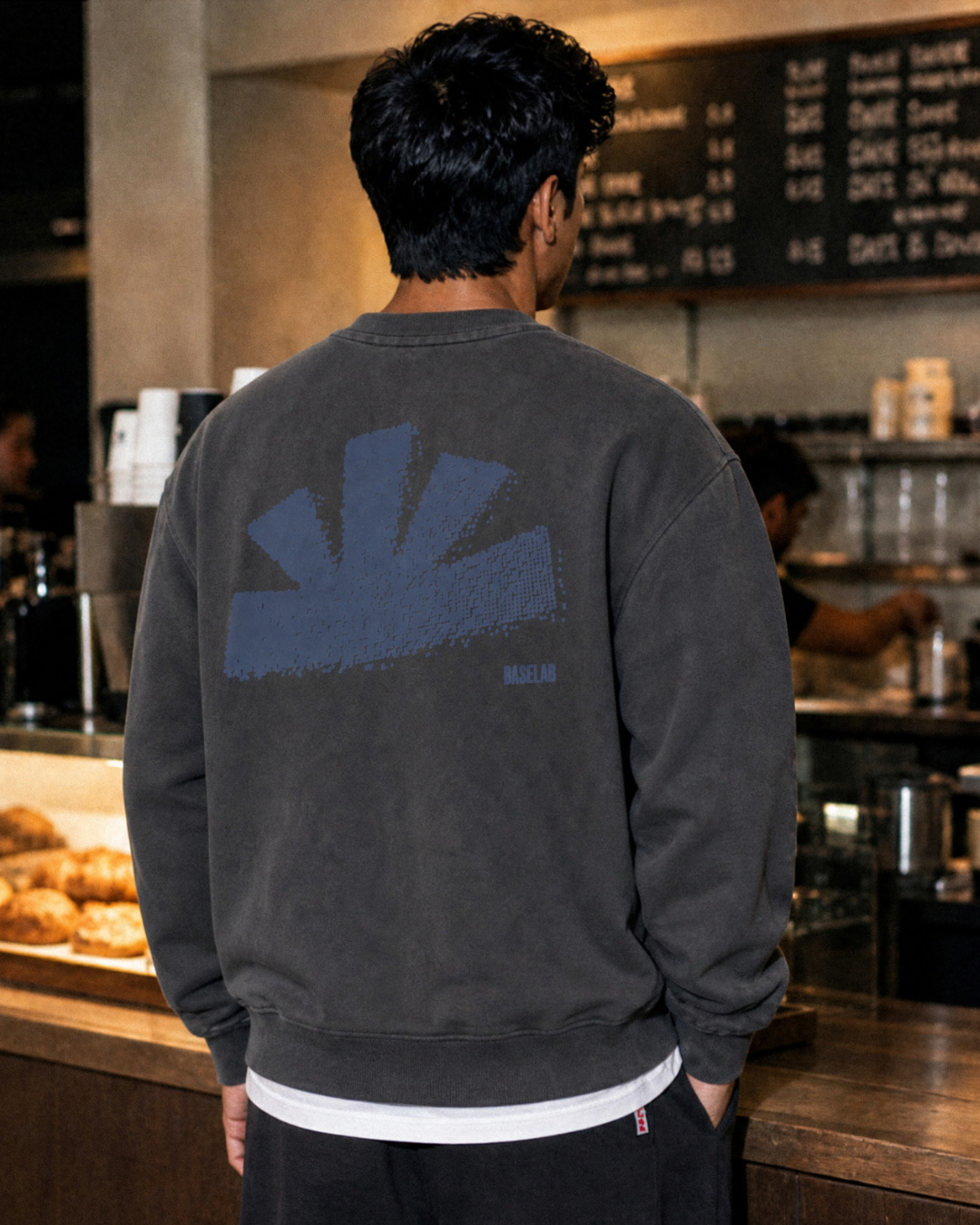 Form Sweater - Washed Dark Grey