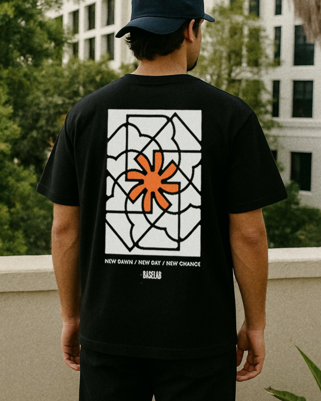 Graphic Sun T-shirt Black