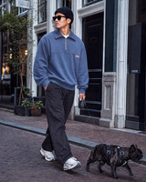 Half Zip Sweater - Vintage Blue