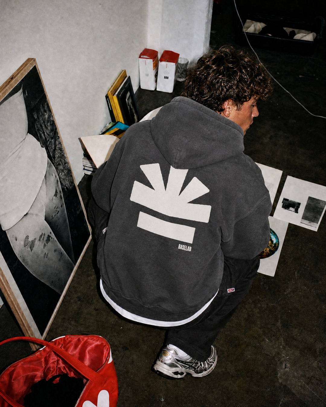 Icon Hoodie - Washed Dark Grey