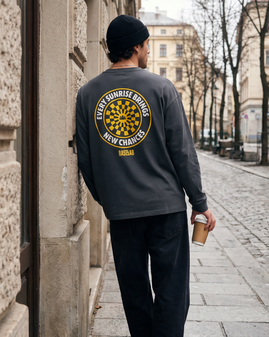 Infinite Longsleeve donkergrijs