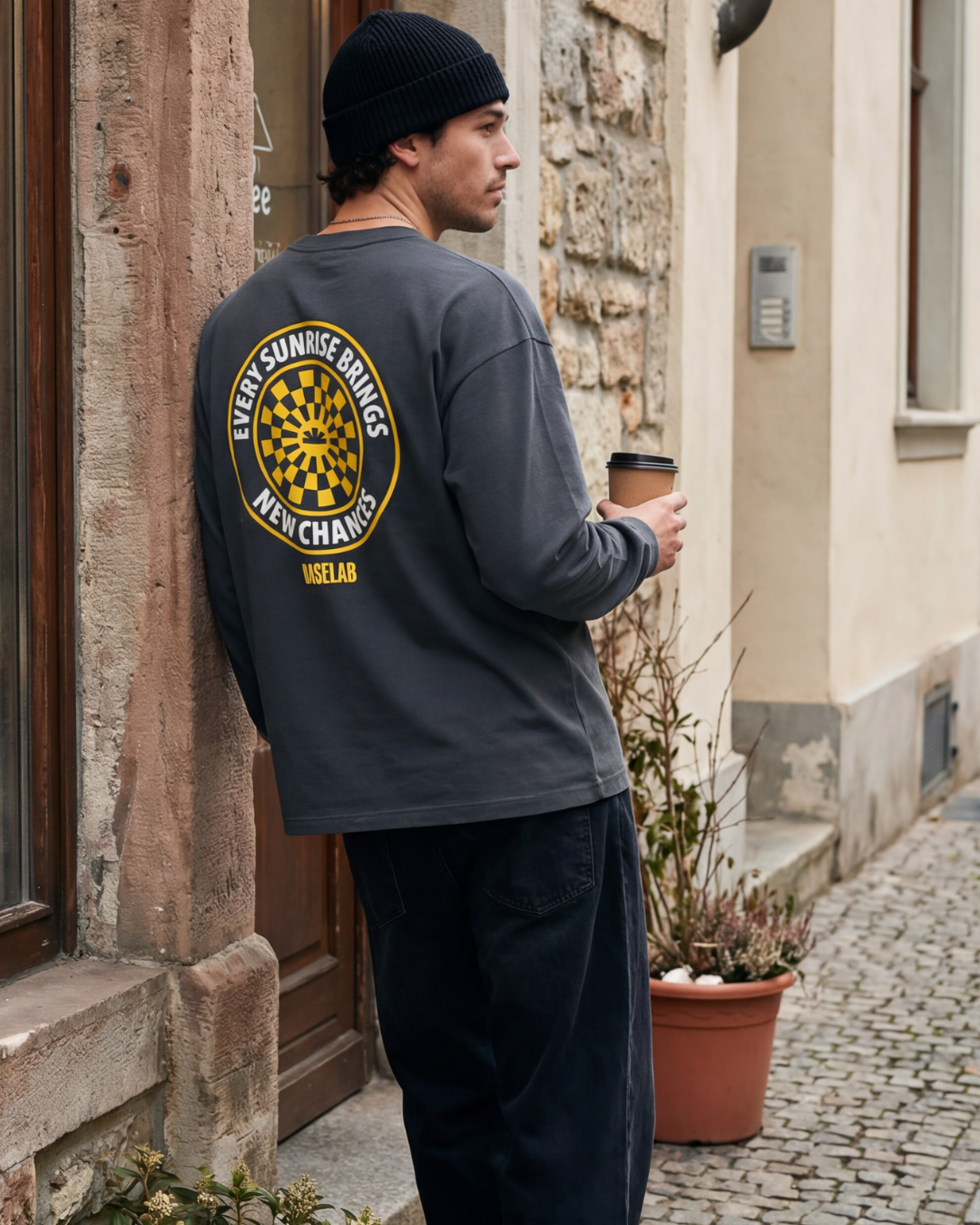 Infinite Longsleeve donkergrijs