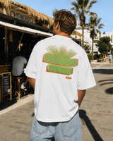 Raster T-shirt wit