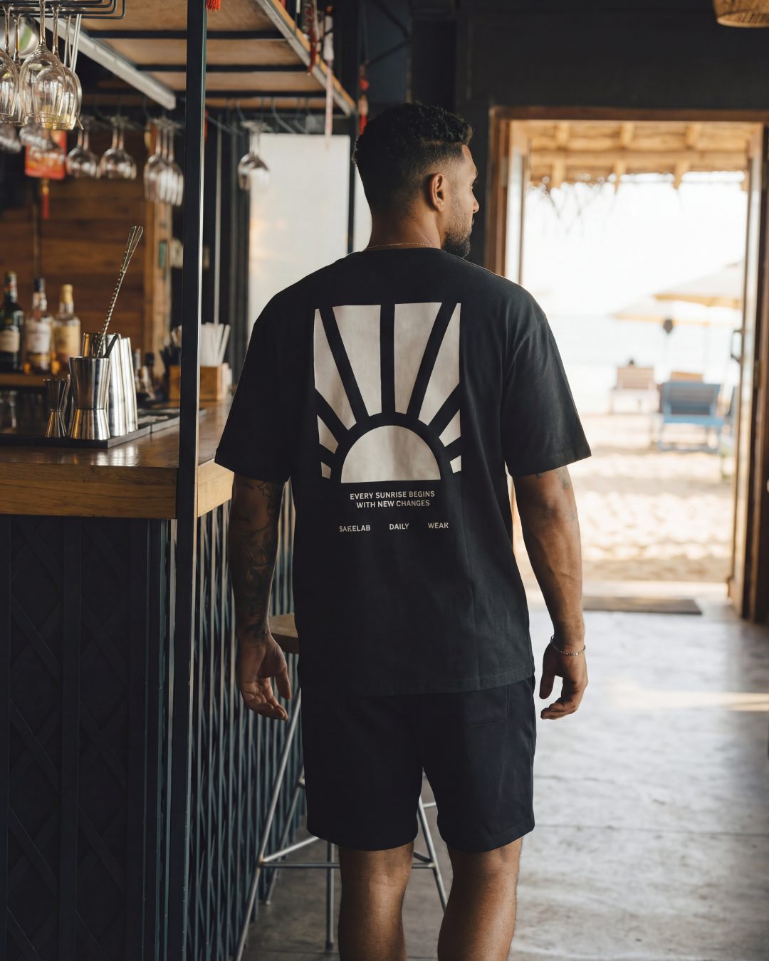 Sunrise T-Shirt schwarz