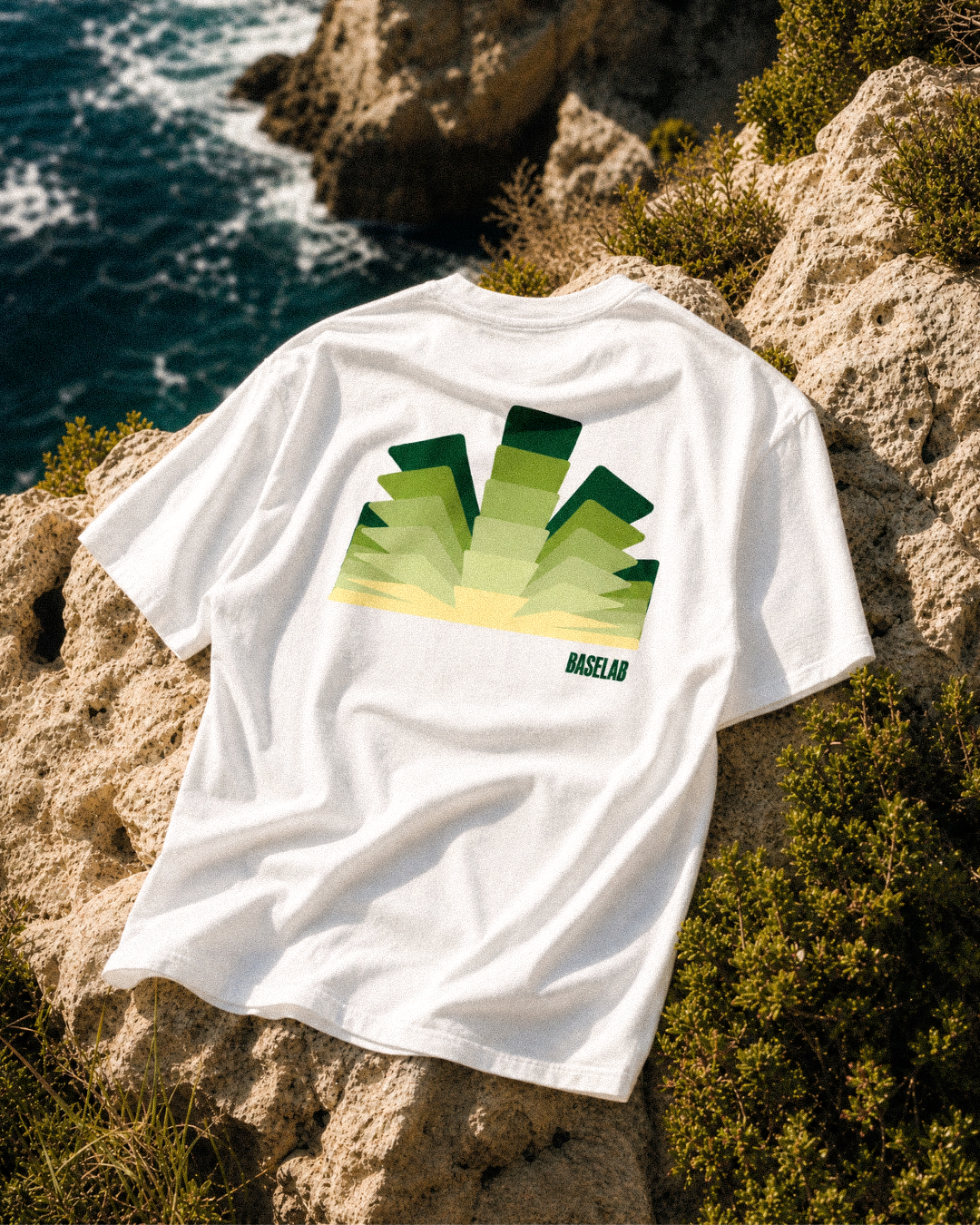 Gradient T-shirt wit