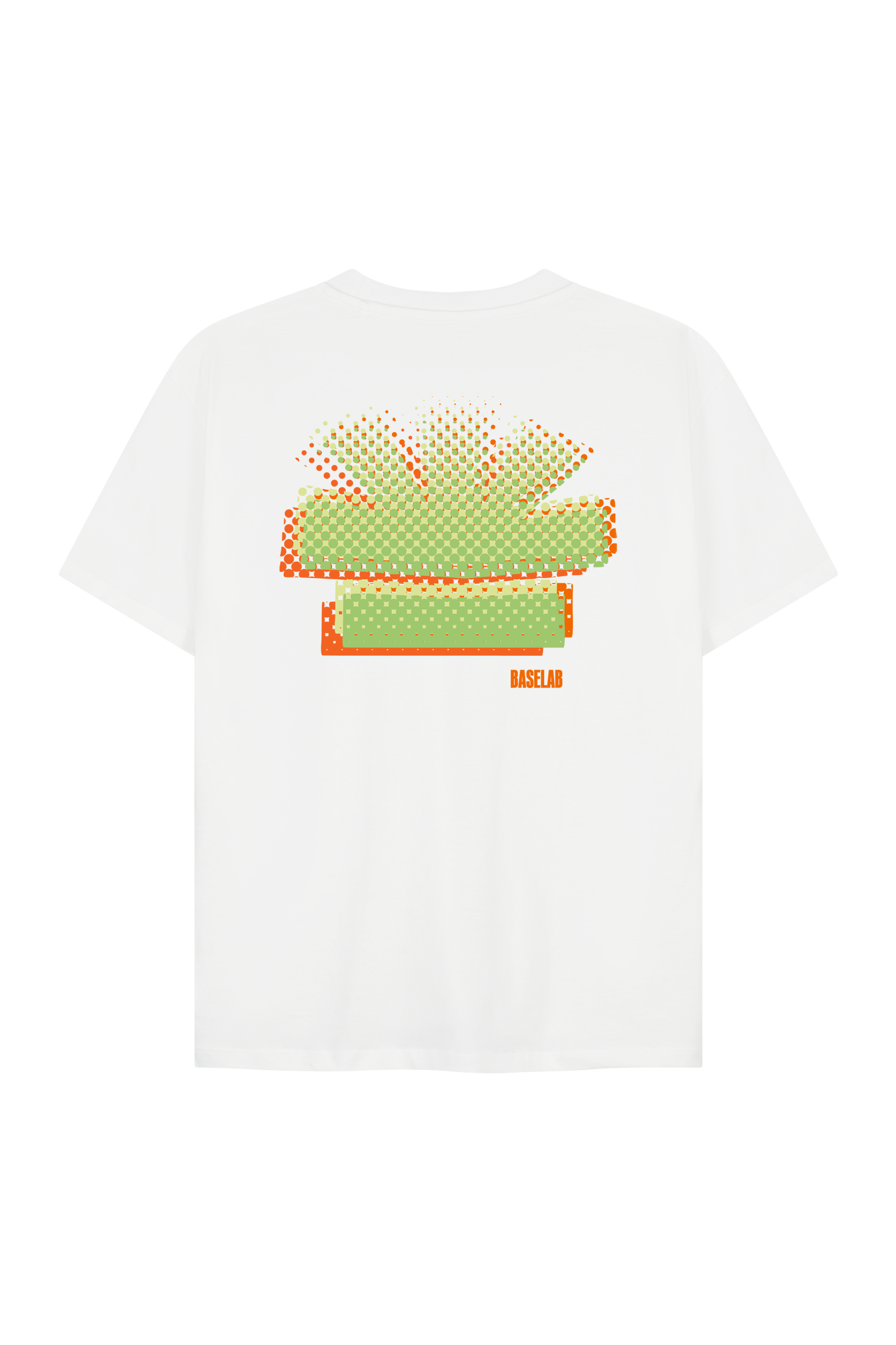 Raster T-shirt wit