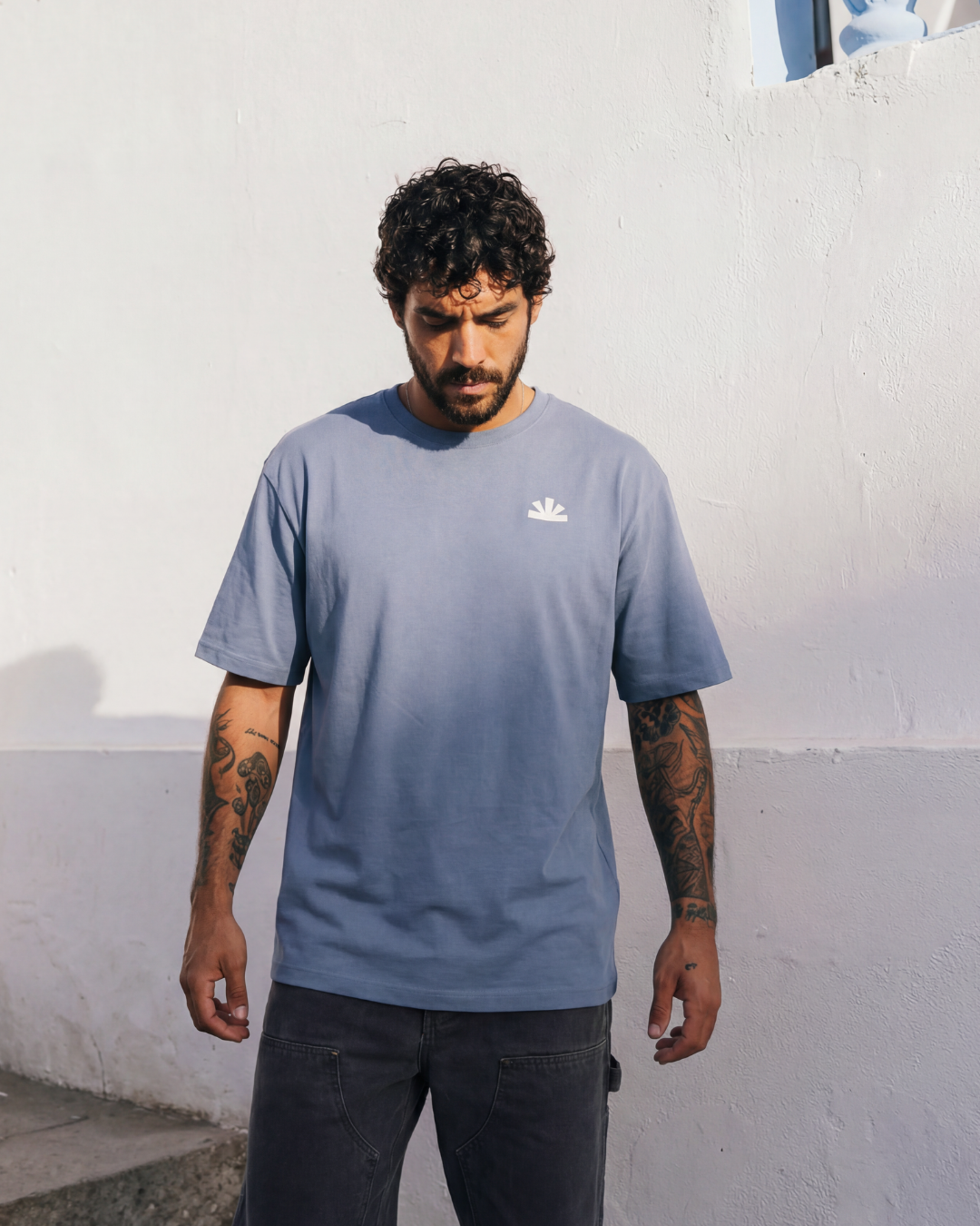 Basic t-shirt Pale Blue