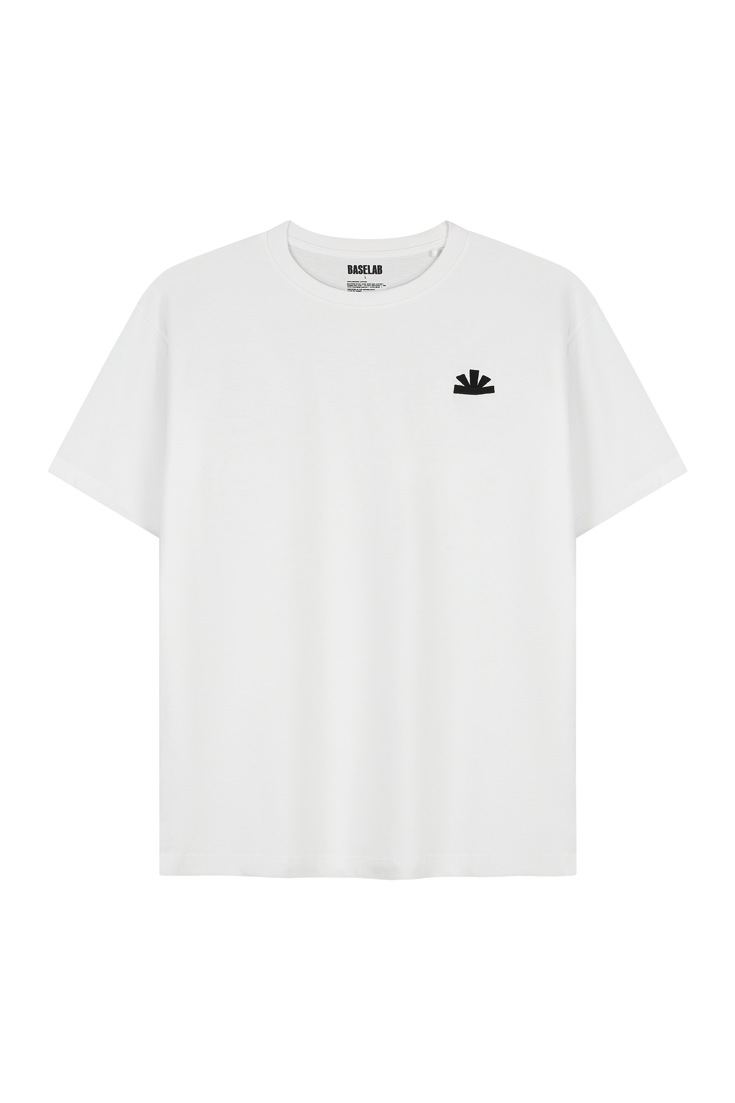 Raster T-shirt wit