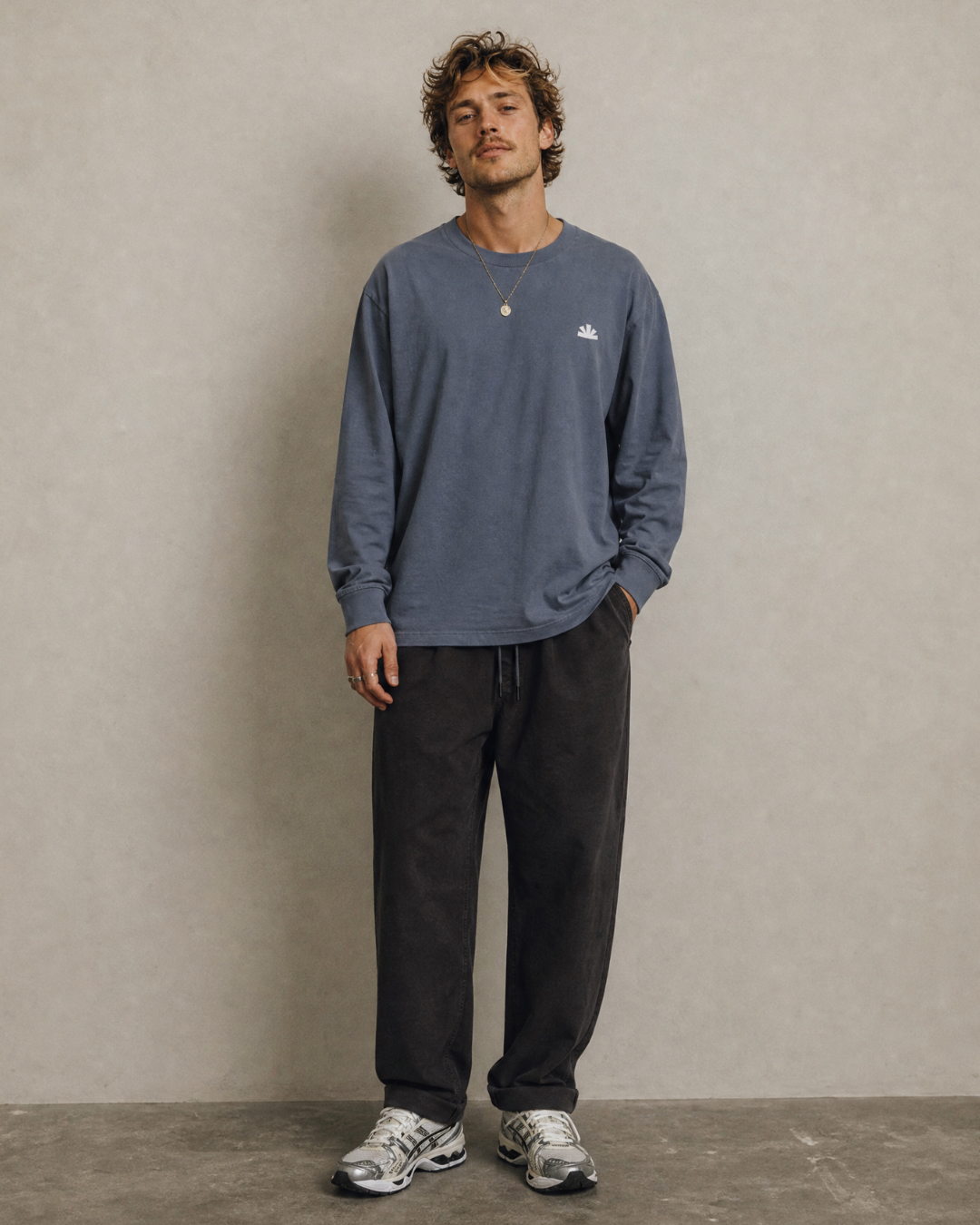 Icon Longsleeve - Vintage Blue
