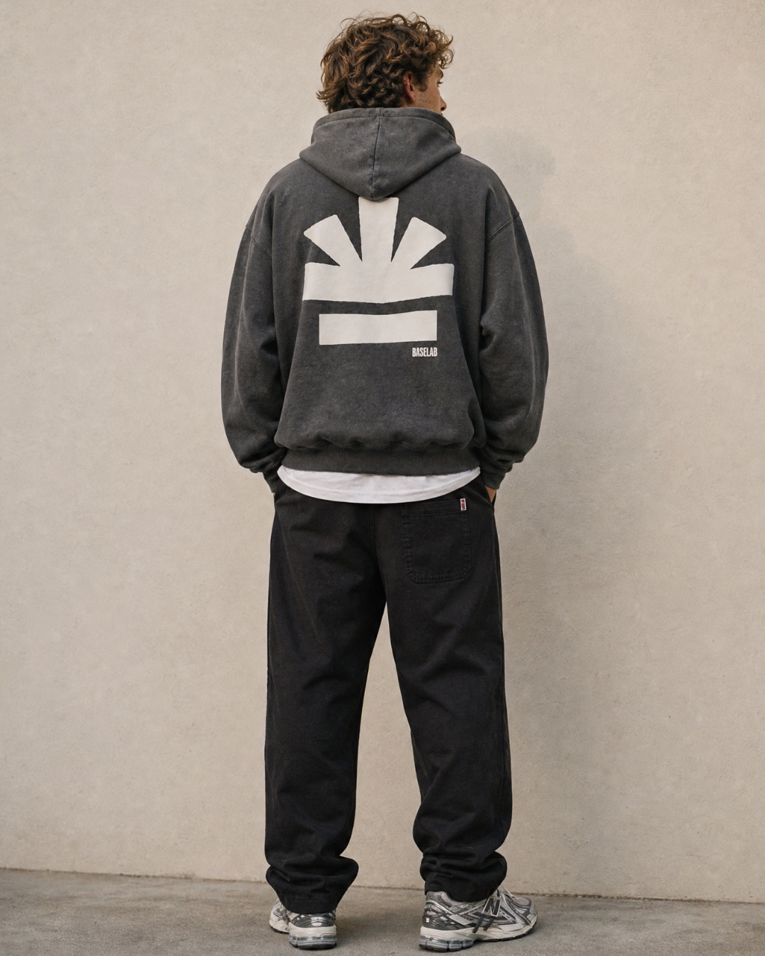 Icon Hoodie - Washed Dark Grey