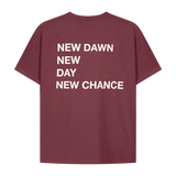 New Day Kids T-Shirt Burgundy