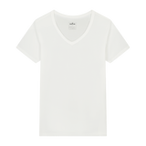 Unterhemd V-Ausschnitt Weiß